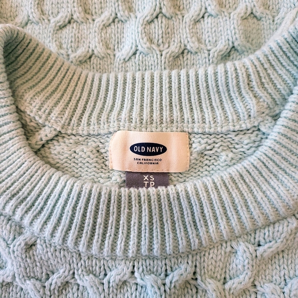 Old Navy XS Knit Sweater in light Aqua - Picture 4 of 4